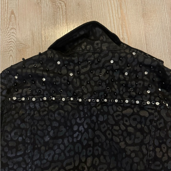 NWT Nice Istanbul Animal Print Coat with Rhinestones Size 40/M - Picture 3 of 7